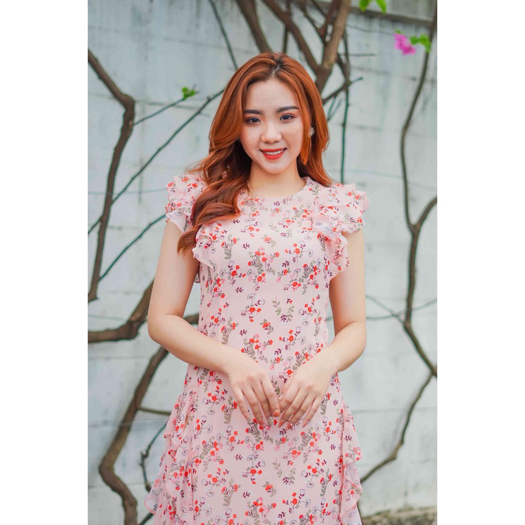 Váy Suông Nữ, Đầm Dáng Suông Dài Voan Trắng Đuôi Cá Tay Cổ Phối Voan Màu Hồn  Điệu Đà Dịu Dàng.