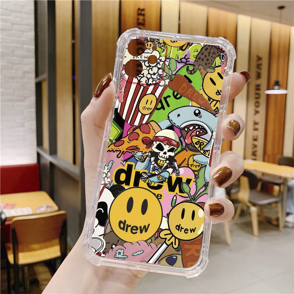 Ốp lưng iphone Drew 2 viền vuông chống sốc case 15 pro max 15plus 14 13 12 promax 11 mini 6 6s 7 8 plus x xr xs Se