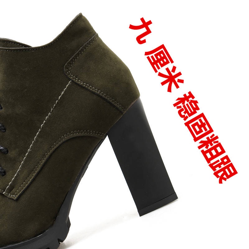 Giày Cao Gót Thiết Kế Mới Dày Dặn Thời Trang Dành Cho Mùa Thu Đông