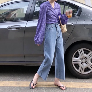 Quần jeans ống suông