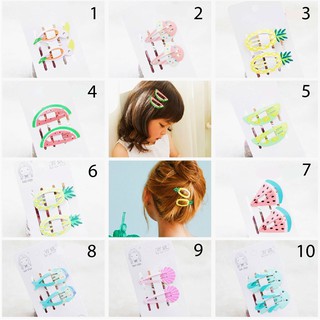 Set kẹp tóc trái cây mùa hè