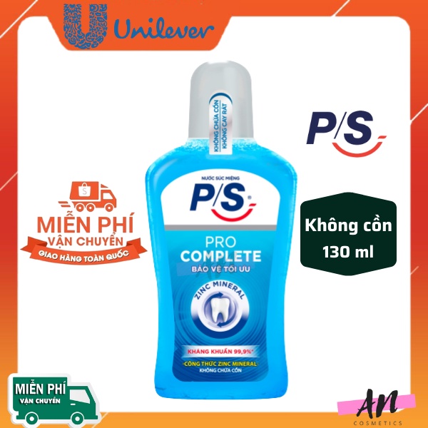 Nước súc miệng diệt khuẩn P/S Pro Complete / Nước xúc miệng PS thơm miệng (130ml)