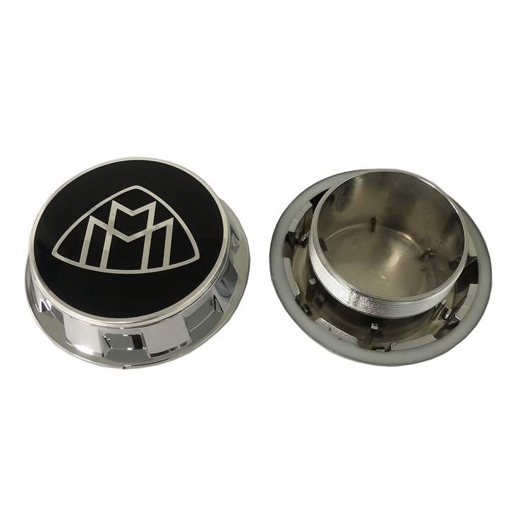 Logo chụp mâm, ốp lazang bánh xe ô tô Maybach TY-MB Đường kính ngoài 75MM