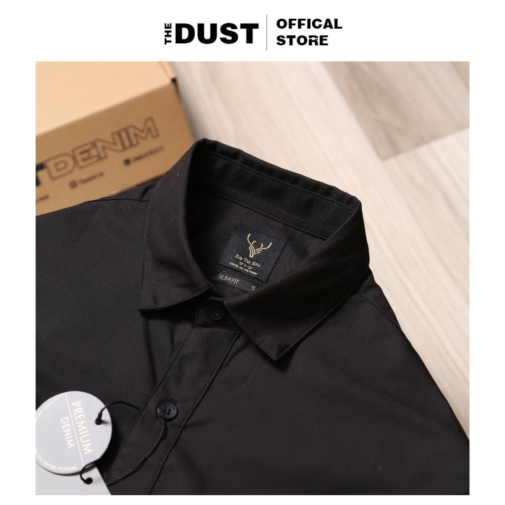 Áo sơ mi nam dài tay Stoshi cao cấp, áo sơ mi nam công sở basic, form slimfit, nhẹ thoáng mát