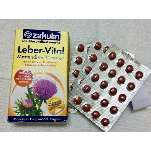 Viên uống Bổ Gan Zirkulin Leber Vital Mariendistel Dragees, 60 viên ĐỨC