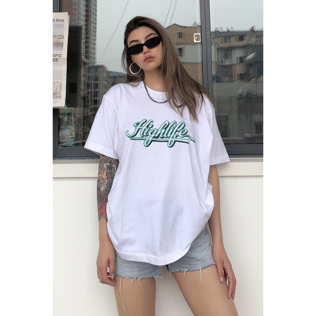 ÁO THUN HIGHLIGE SKU02,FROM RỘNG TAY LỠ ,CHẤT LIÊU DÀY DẶN KHÔNG XÙ LÔNG | BigBuy360 - bigbuy360.vn