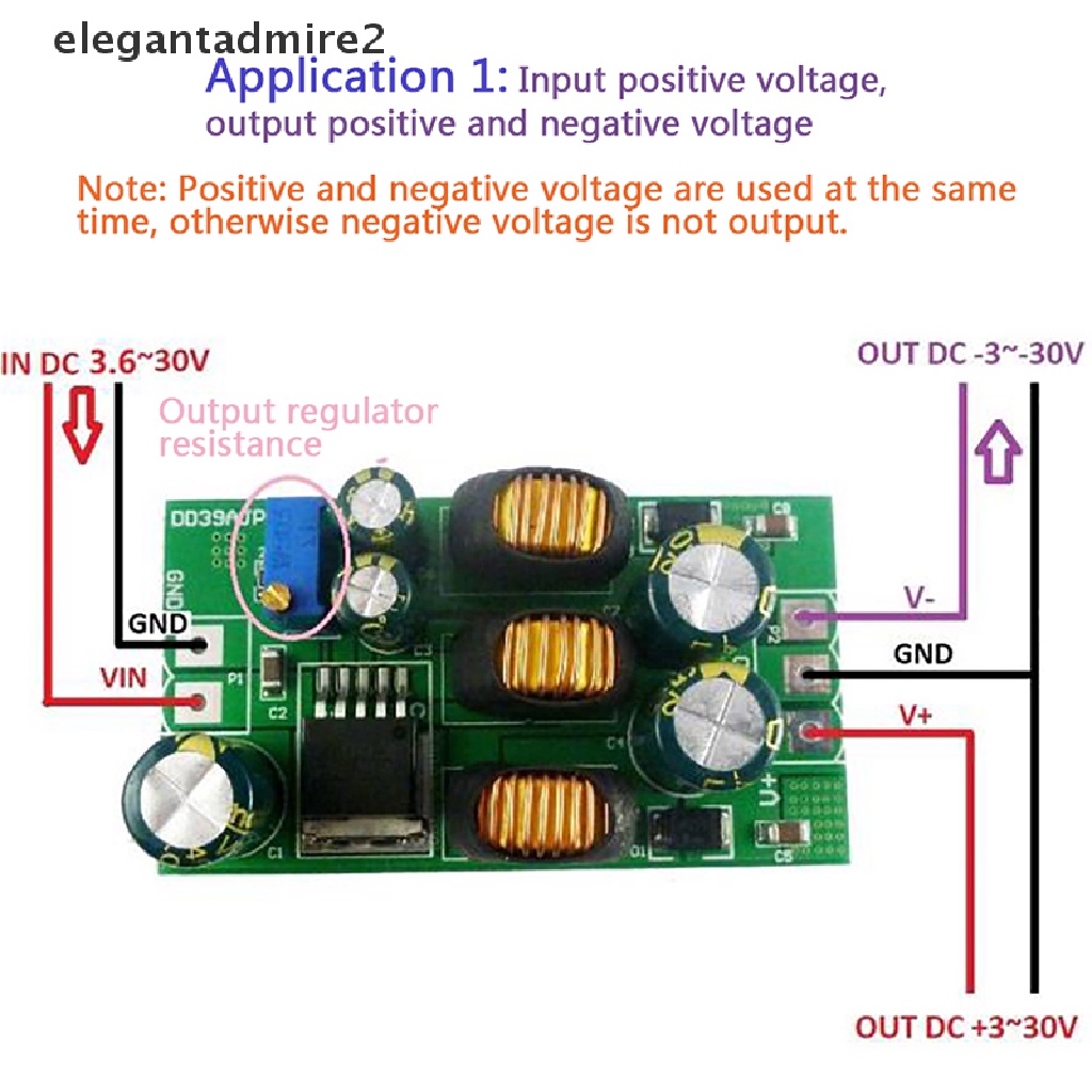 Bộ chuyển đổi tăng cường nguồn điện đầu ra kép tích cực và tiêu cực 20W ± 5v đến ± 24