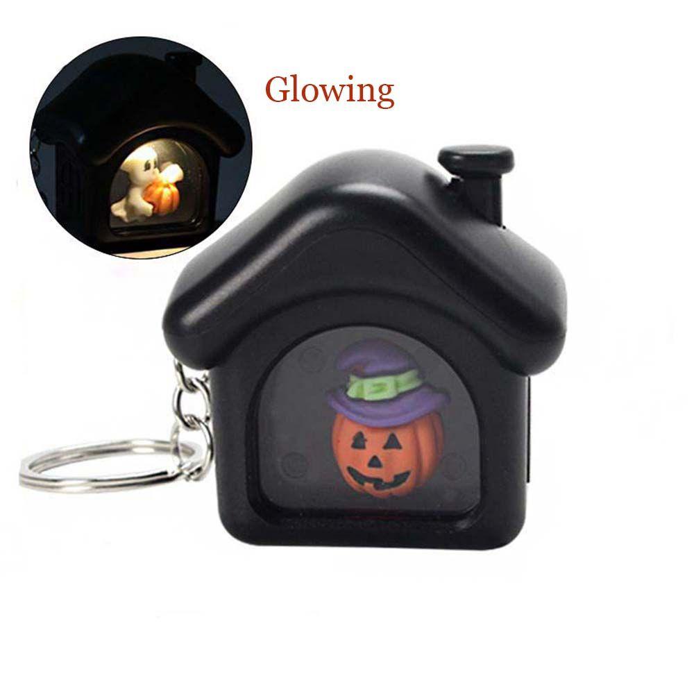 Móc Khóa Dạ Quang Hình Ma / Dơi Trang Trí Halloween