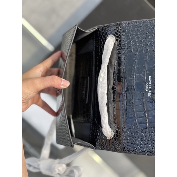 Túi xách nữ Y S L Kate small bag croc fullbox