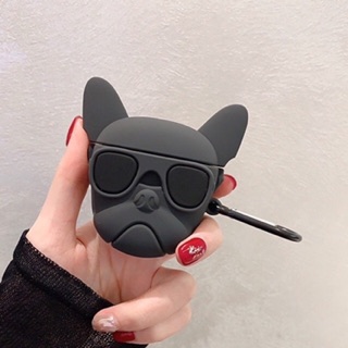 Case Airpod 1/2 chó đỏ đen (lấy tương tác)