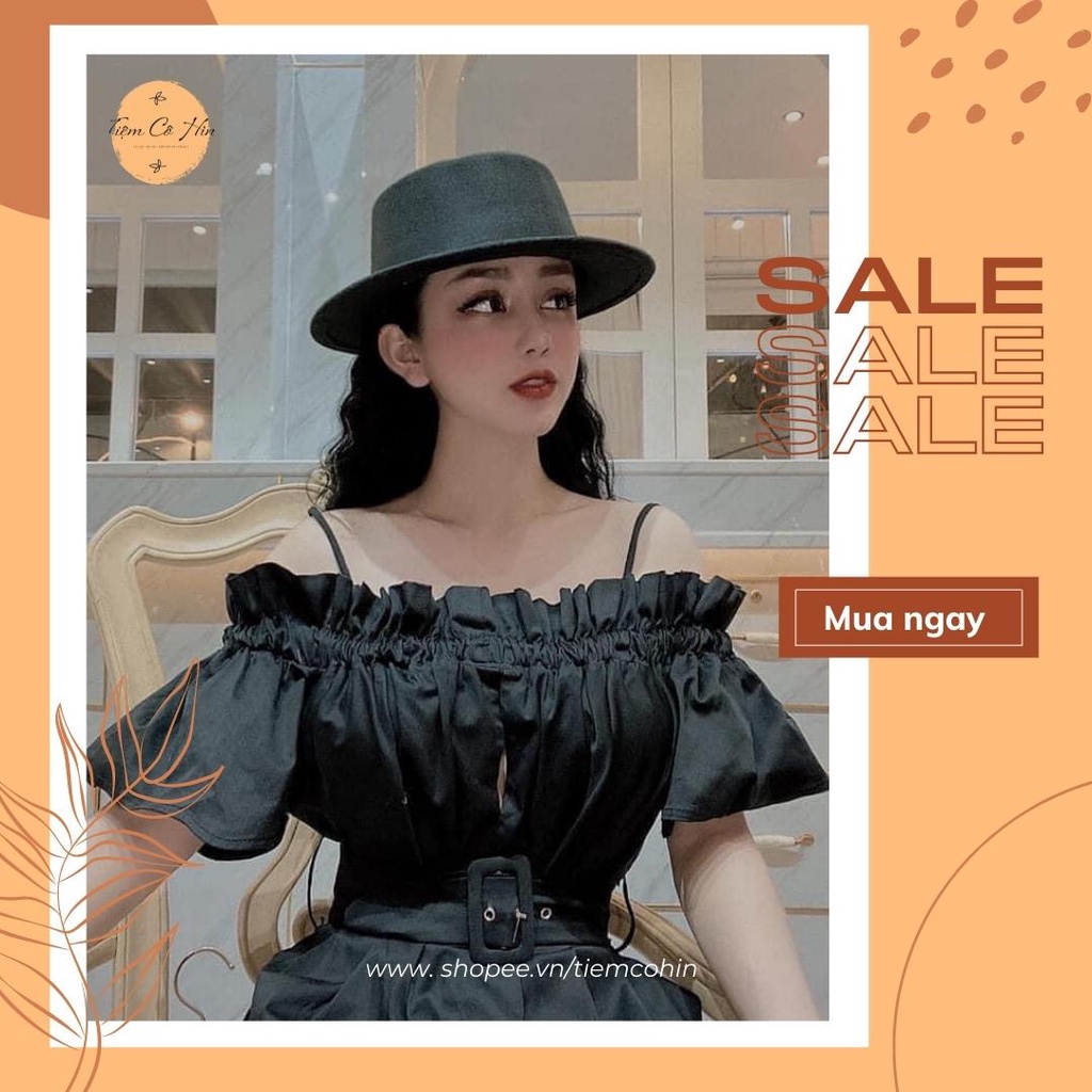 Mũ nón gaucho dạ cao cấp Tiệm Cô Hìn vành 6cm cực đẹp có nhiều màu ship 1h lỗi 1 đổi 1
