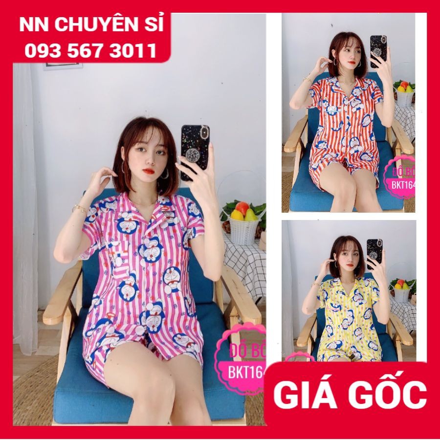 ĐỒ BỘ PIJAMA ĐÙI IN HÌNH HOẠT HÌNH ⚡ ẢNH THẬT ⚡ BỘ KATE ĐÙI IN HÌNH - BỘ ĐÙI KATE TRƠN BKT ⚡ ĐỒ BỘ MẶC NHÀ ⚡ ĐỒ BỘ MON