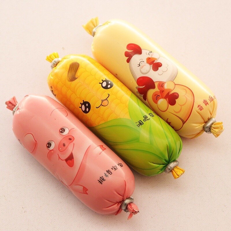 Xúc Xích Ăn Liền Gà Heo Ngô Siêu Cute 36gram