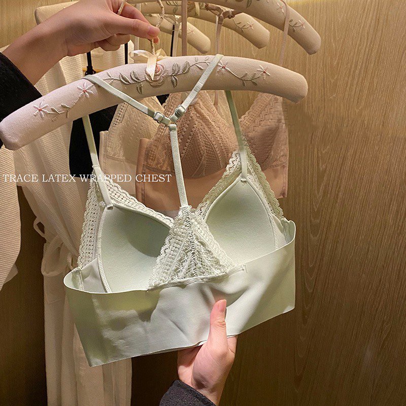 Áo lót nữ không gọng Lylylorem BR032 Bra dây ren Niche mềm mại