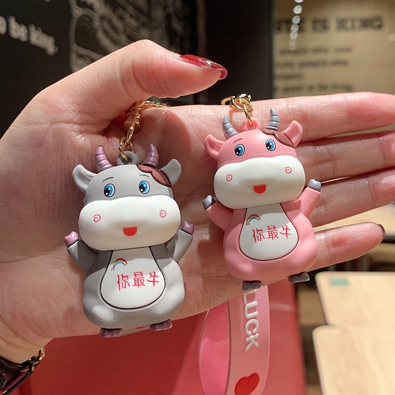 Móc khoá hình trâu 2020