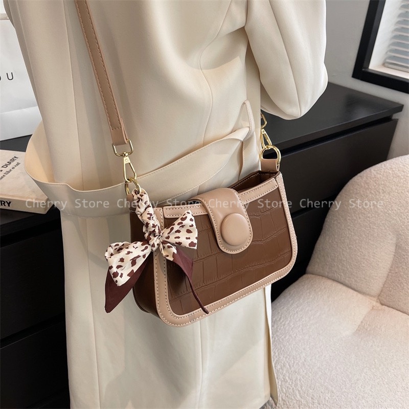 Túi xách nữ đeo vai đeo chéo thắt nơ cực xinh sang chảnh phong cách Hàn Quốc Katie Bag 11582