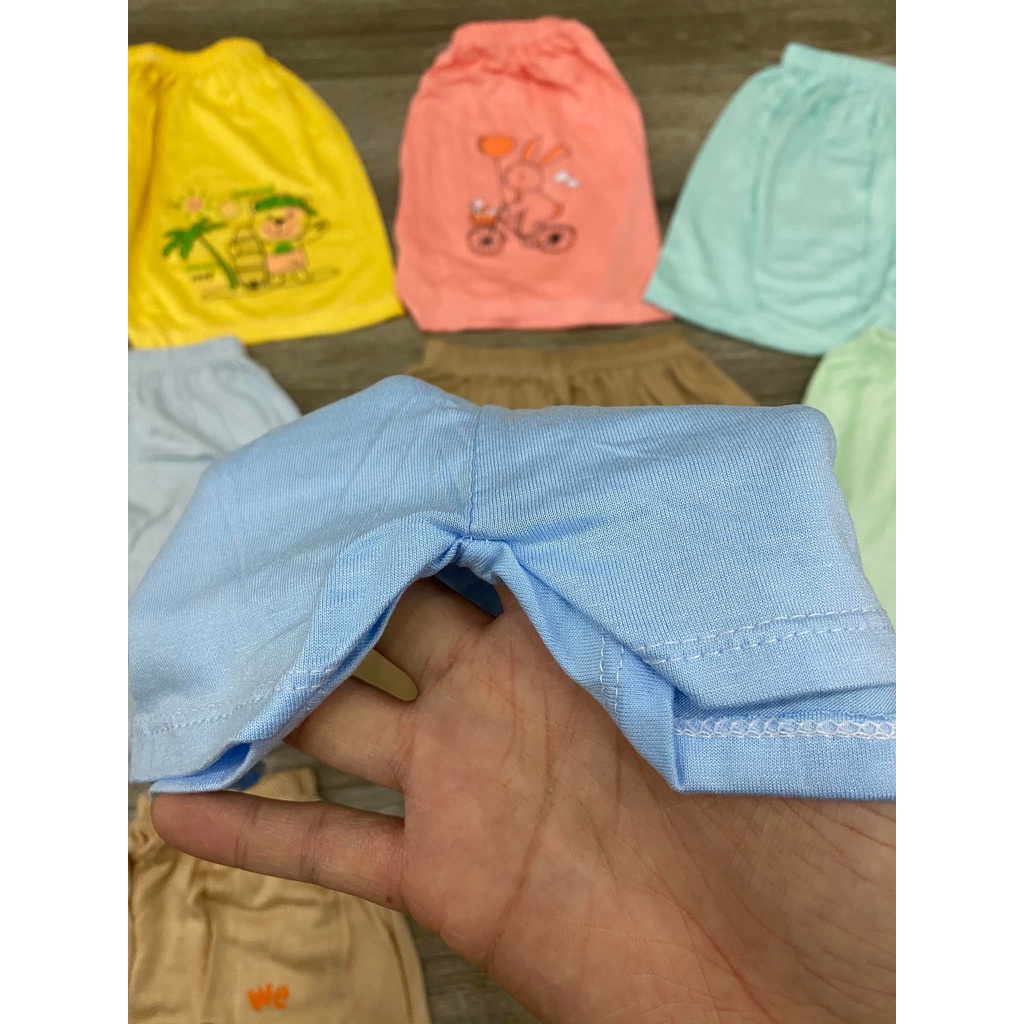 Quần đùi thun lạnh in gấu cho bé trai, bé gái