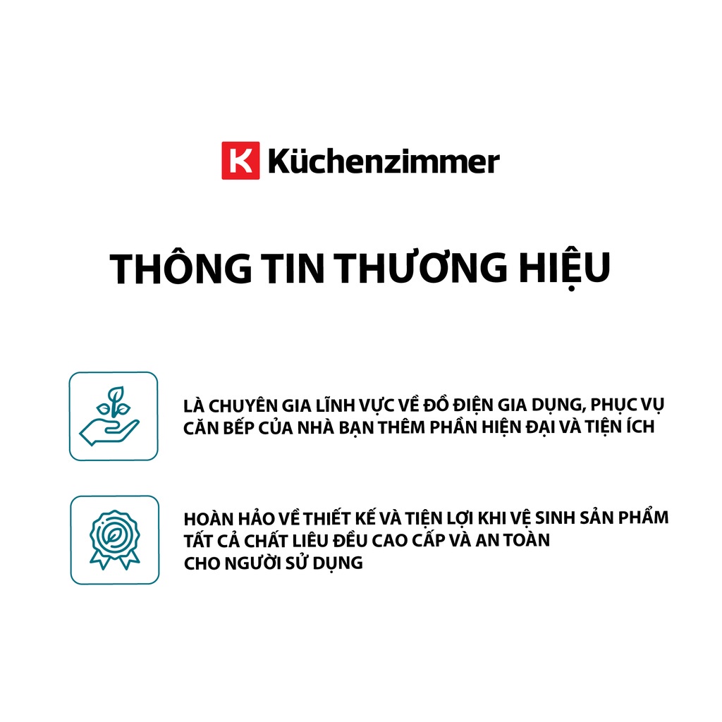 [Mã BMBAU50 giảm 7% đơn 99K] Máy nướng bánh mì 2 ngăn KuchenZimmer chất lượng bền bỉ tiện lợi Moriitalia 3000488