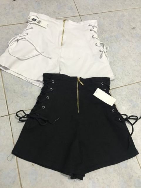 QUẦN SHORT LƯNG CAO ĐAN DÂY