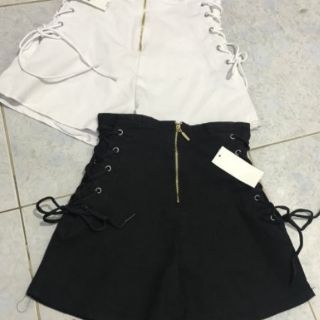 QUẦN SHORT LƯNG CAO ĐAN DÂY