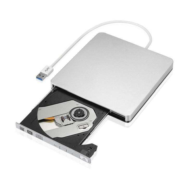 Ổ đĩa ngoài đọc CD/DVD-RW được kết nối bằng USB 3.0 cho Apple Macbook Pro Air