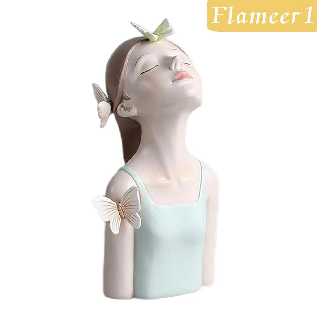 Mô Hình Cô Gái Và Bươm Bướm Đáng Yêu Kích Thước 11.5x9.5x20.5cm