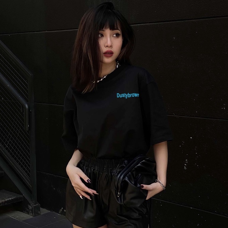 Áo Thun Unisex Dusty Worldwide Style Black 100% Cotton 250gsm - Local Brand Chính Hãng