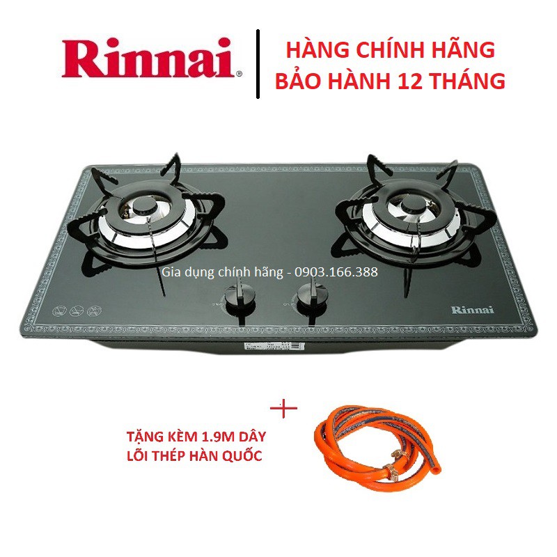 Bếp Ga Âm Rinnai RVB-2BG(F)N Bảo Hành Chính Hãng Thiết Kế Mặt Bếp Ngẫu Nhiên