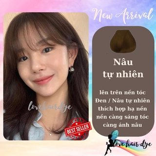Thuốc Nhuộm Tóc Nâu Tự Nhiên - Nâu Thuần Túy Hạ Nền - Phủ Bạc lovehairdye