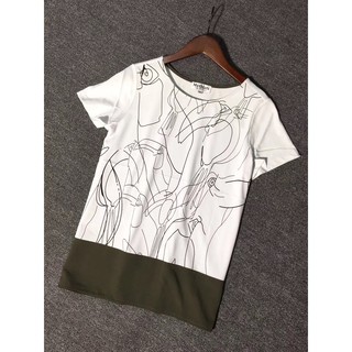 Áo phông nữ Max Mara cổ tròn ngắn tay
