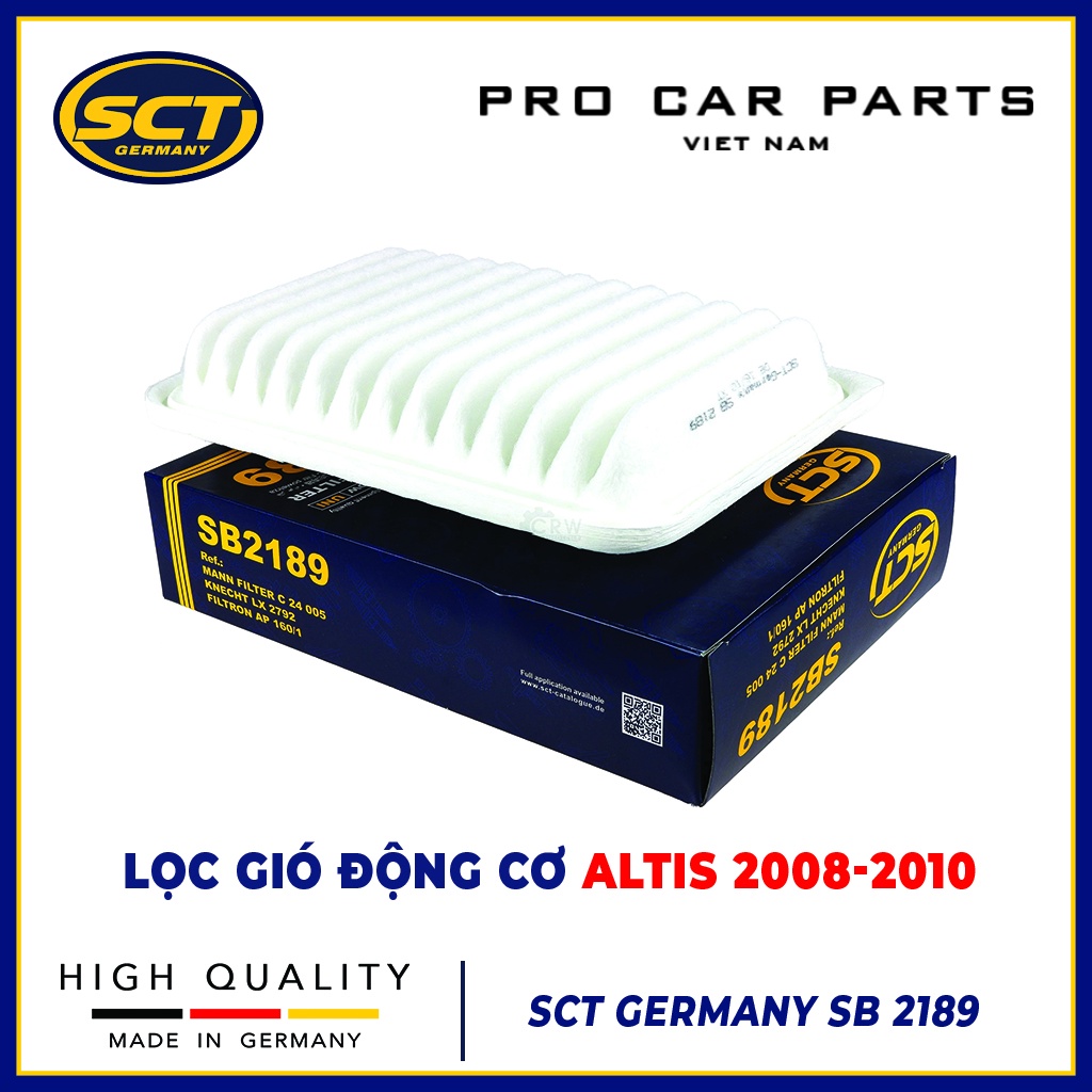 Lọc Gió Động Cơ Toyota Corolla Altis 1.8 2008-2014 SCT GERMANY SB 2189