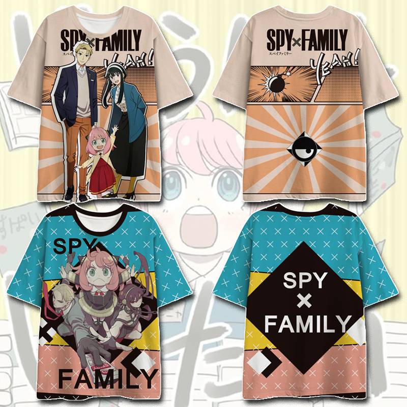 Sam Áo Thun Tay Ngắn In Hình Anime SPY x FAMILY Cho Unisex Forger Anya Loid Yor