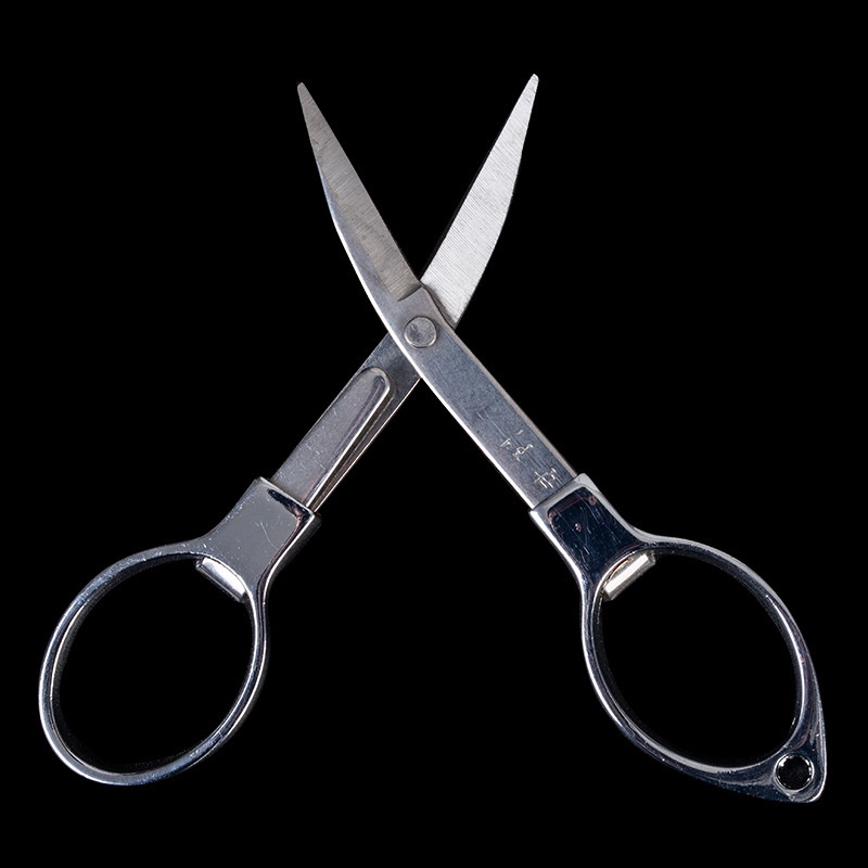 Kéo mini gấp gọn kéo mắt kính cắt dây câu và dây thun cột