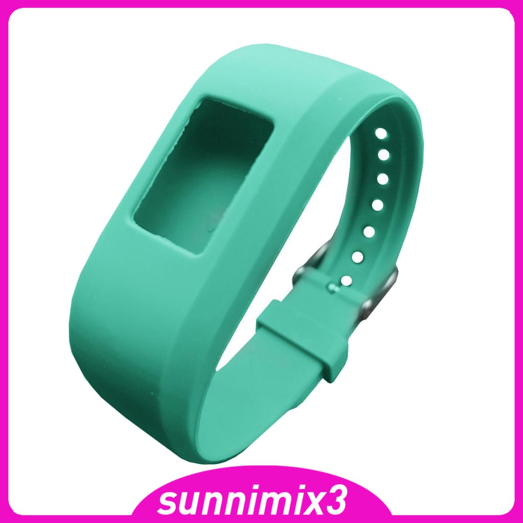 Dây Đeo Thay Thế Chất Liệu Silicon Màu Trơn Cho Garmin Vivofit 3