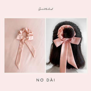 Scrunchies cột tóc nơ Goûttobed Lụa Satin Silk (nhiều màu)