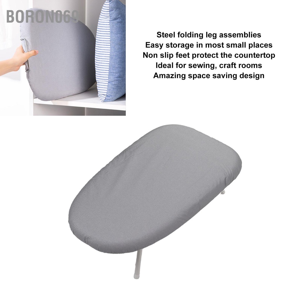 Bàn ủi du lịch Mặt bàn để quần áo Chân gấp có bọc bông Boron069