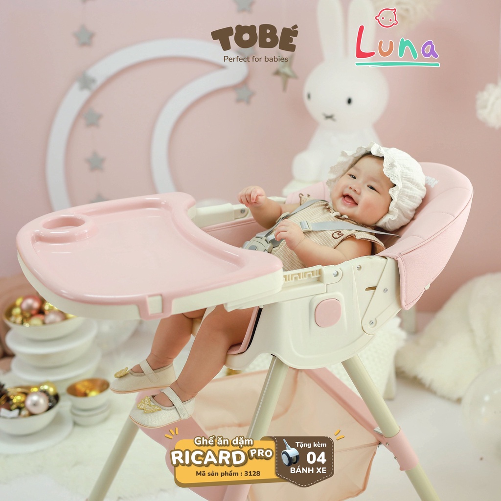 Ghế Ăn Dặm Ricard Pro Tobé Bản Ngả Cao Cấp Gập Gọn Cho Bé Từ 6 Tháng Lunakidsbaby