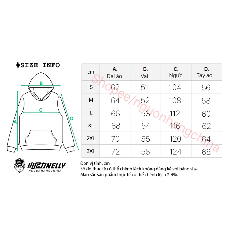 Áo hoodie Nelly Heybig trơn màu xanh lam
