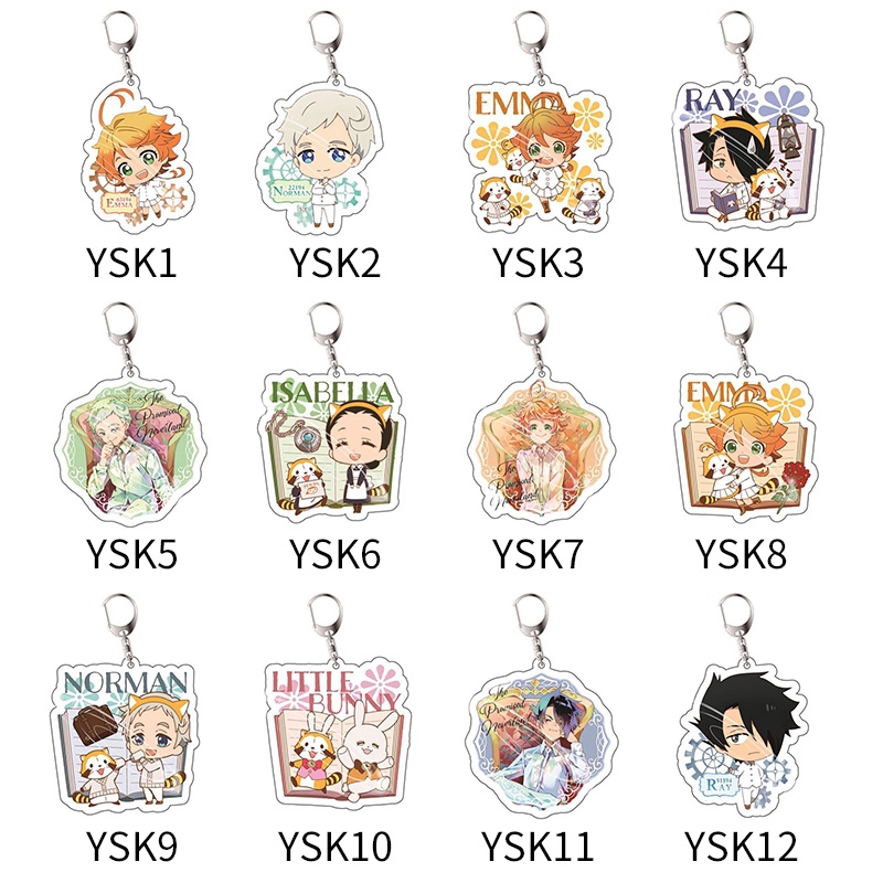 Móc Khóa Hình Nhân Vật Hoạt Hình Yakusoku No Neverland