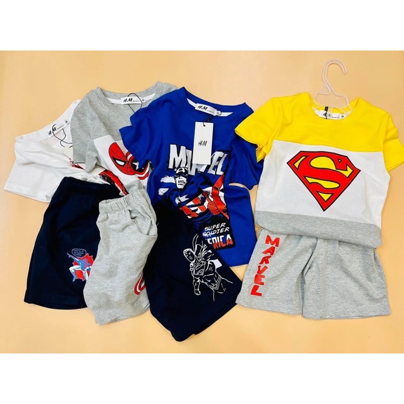 Set bộ bé trai H&M siêu nhân nhiều mẫu