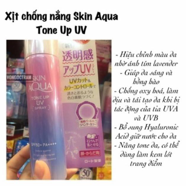 Xịt Chống Nắng Skin Aqua Tone Up UV 70g