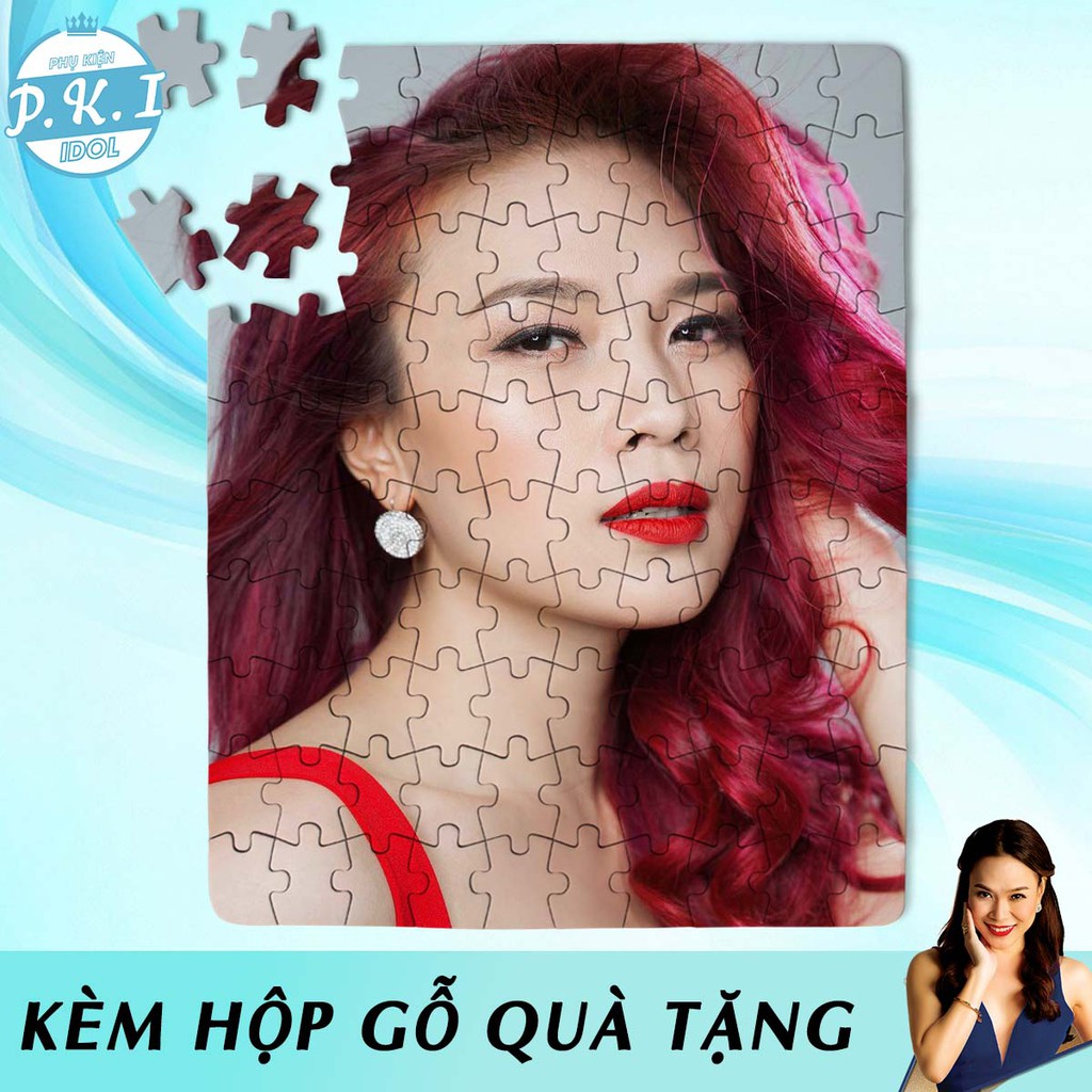 Xếp Hình Puzzle In Hình Ca Sỹ Mỹ Tâm - Quà Tặng Cpop Họa My Tóc Nâu