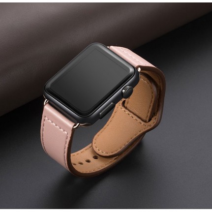 Dây đồng hồ Apple Watch bằng da Leather Strap dùng cho 1/2/3/4/5 size 38/40mm và 42/44mm