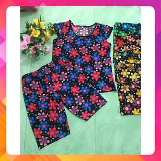 Bộ mặc nhà trung niên thun lạnh FREESIZE đến 55 ký