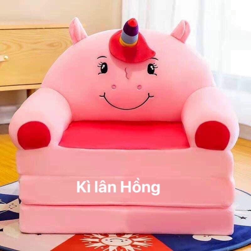 Ghế sofa thú bông gấp gọn 3 in 1, siêu dễ thương lại tiện dùng
