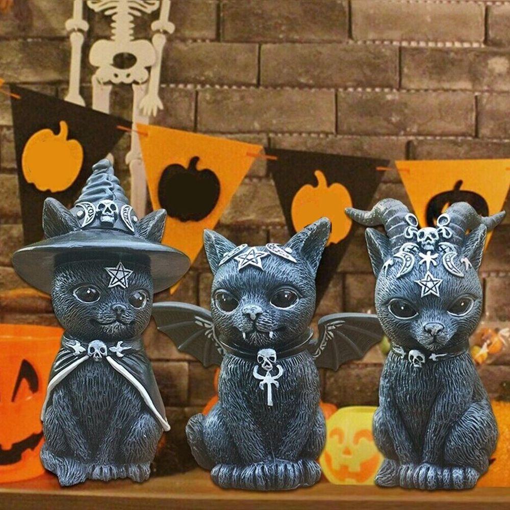 Mèo Phép Thuật Dễ Thương Dùng Trang Trí Sân Vườn / Phòng Halloween