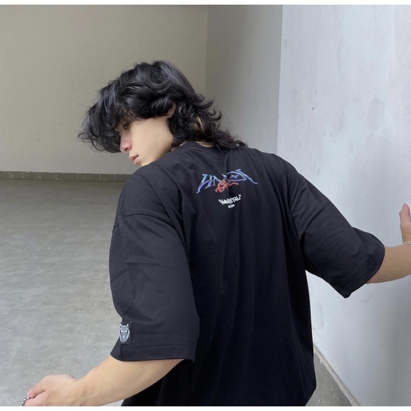 Áo thun Hades hanoi SPIRIT BLACK nam nữ áo thun tay lỡ hades hà nội Full tag | BigBuy360 - bigbuy360.vn