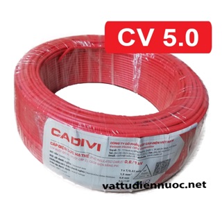 Dây cáp điện đơn CADIVI CV 1.5 ~ 8.0 ( giá 1 mét)