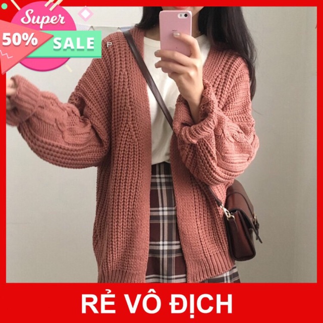 Áo Khoác Nữ Cardigan Len R.e.t.r.o Thu Đông Ul.z.za.ng