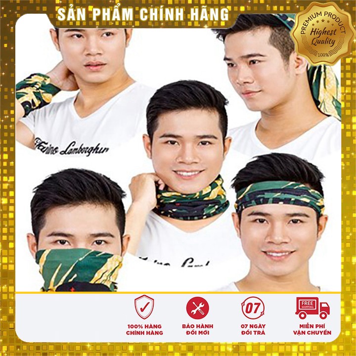 [ Rẻ & Bền ] Khăn Phượt đa năng Việt Nam HEAD GEAR ( Bộ 10 cái )